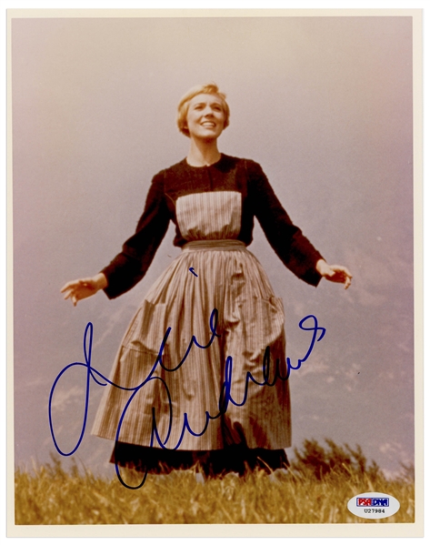 Julie Andrews 8'' x 10'' Signed Photo From ''The Sound of Music'' -- With PSA/DNA COA